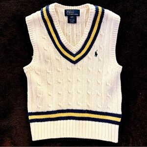 Ralph Lauren cricket Cable-Knit Cotton Sweater Vest